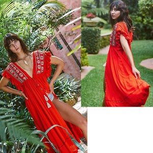 NWT FREE PEOPLE Wait For You Midi Dress